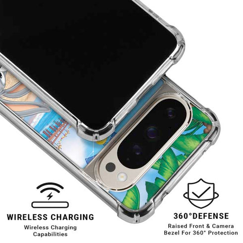 Looney Tunes Beach Pixel 9/9 Pro Clear Case